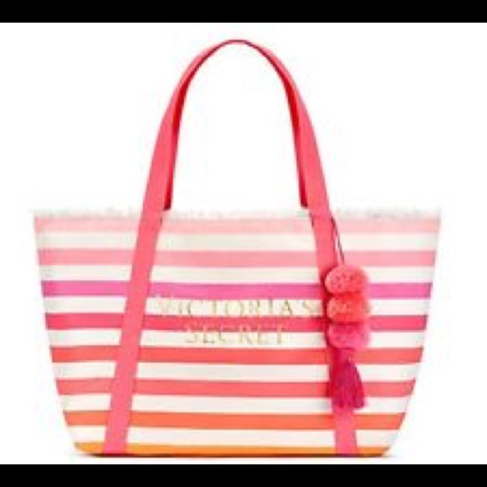 Brand New Victoria’s Secret tote Pom Pom tote
